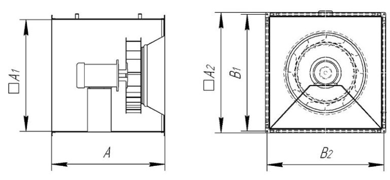 Чертеж вентилятор канальный